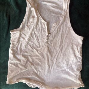 American Eagle Outfitters White Tank Top